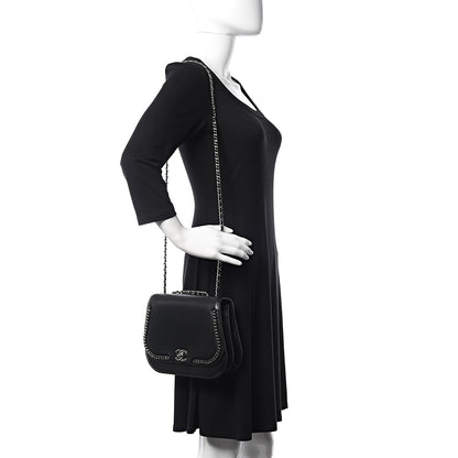 Chanel Calfskin Medium Braided Chic Flap Black 2 of 14