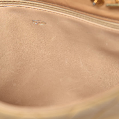 Chanel Lambskin Quilted Tote Beige 19 of 30