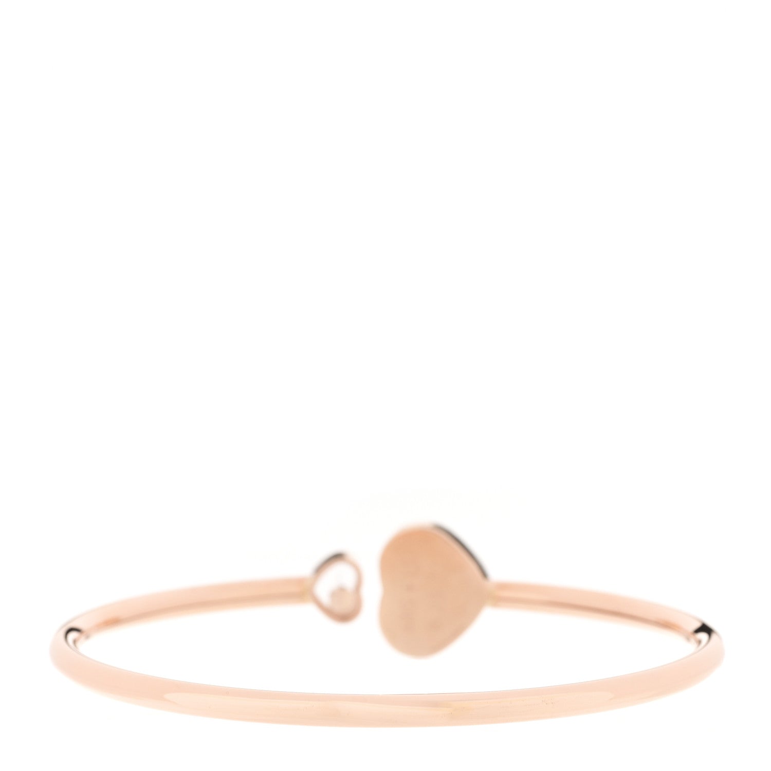 Chopard 18K Rose Gold Diamond Happy Hearts Bangle Bracelet 2 of 4