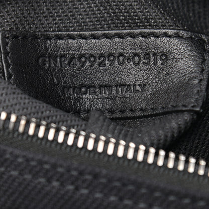 Saint Laurent Linen Calfskin Rive Gauche Tote Black 7 of 10