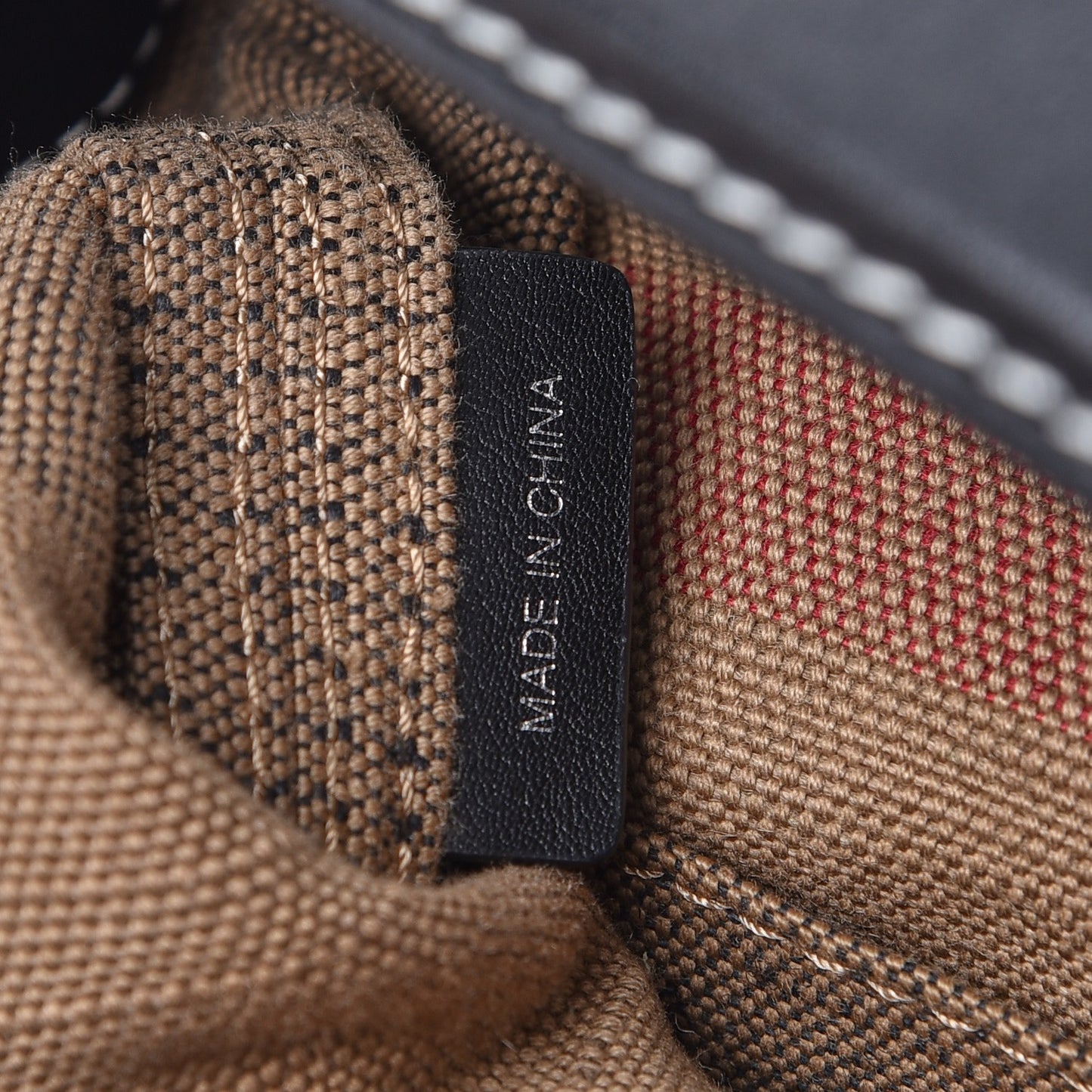 Canvas Mega Check Medium Ashby Tassel Hobo Black
