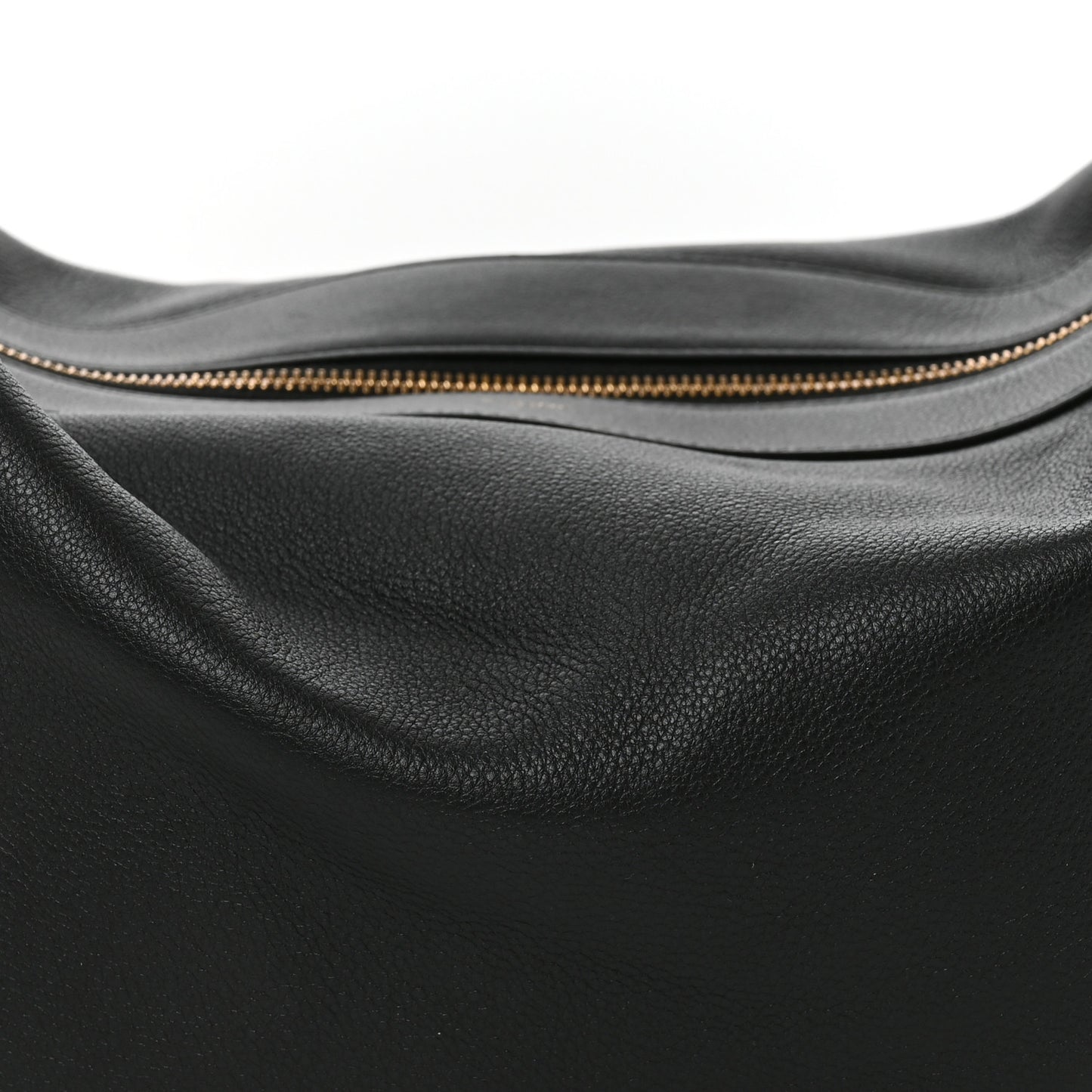 Supple Calfskin Large Romy Shoulder Bag Black Black