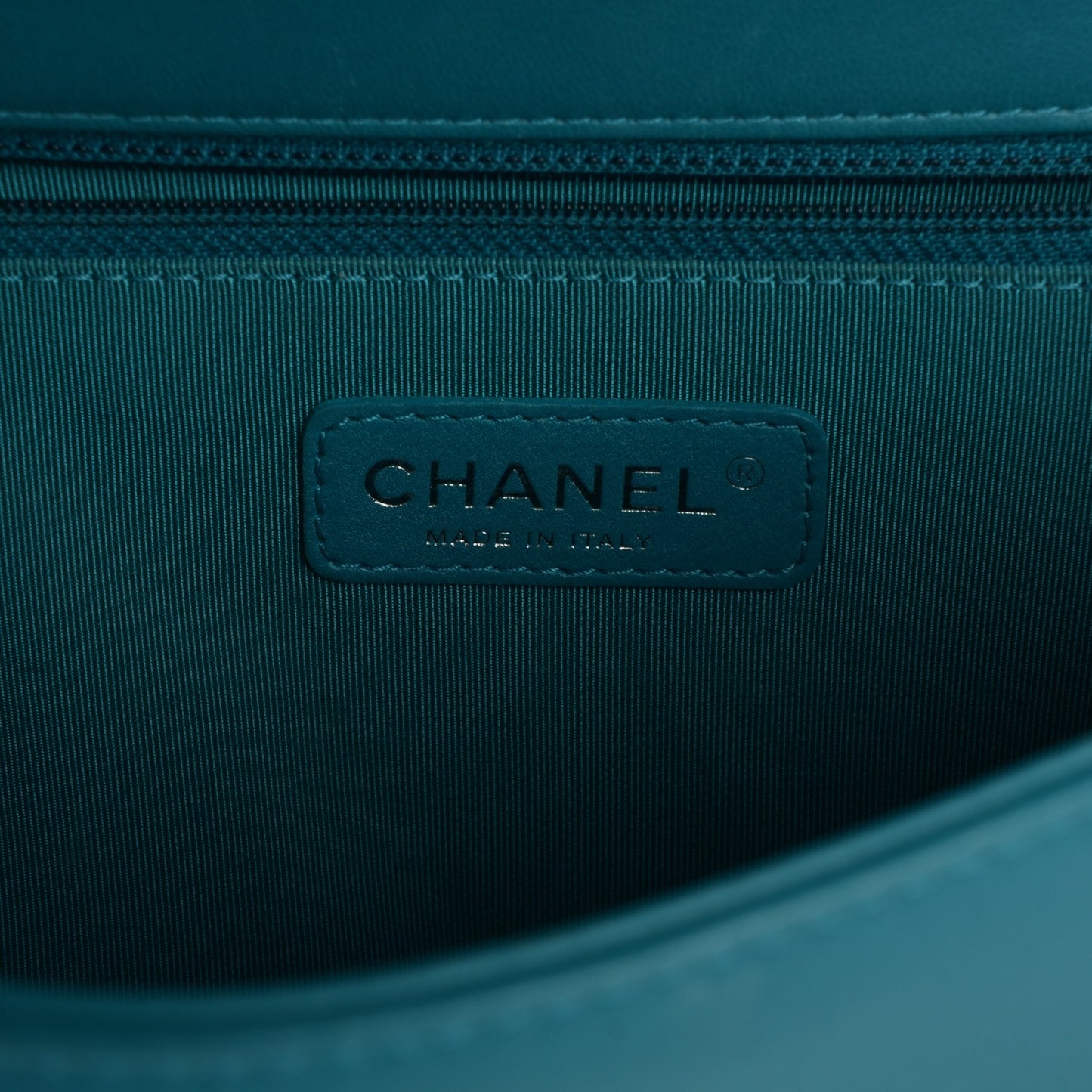 Lambskin Quilted New Medium Boy Flap Dark Turquoise