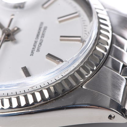 Rolex Stainless Steel 36mm Oyster Perpetual DateJust Watch White 1601 11 of 11