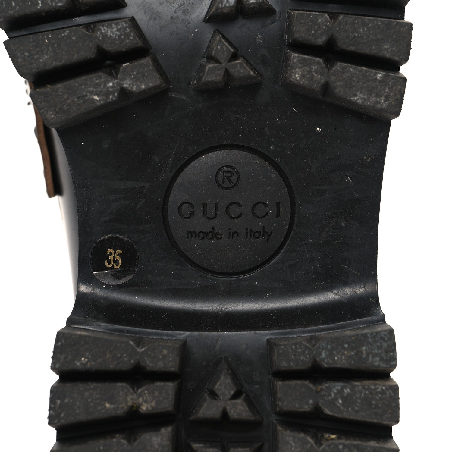 Gucci Cordovan Lux Womens Harald Horsebit 25mm Platform Loafers 35 Black 7 of 9