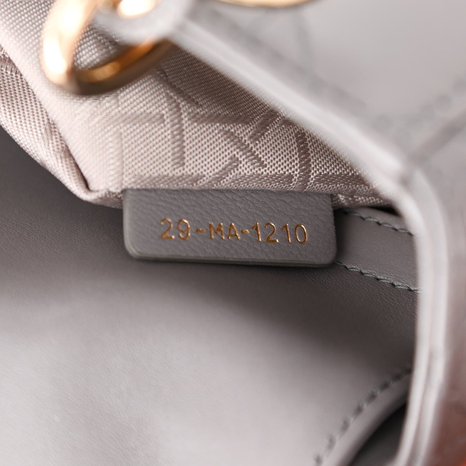 Christian Dior Lambskin Cannage Small My ABCDior Lady Dior Grey 7 of 11