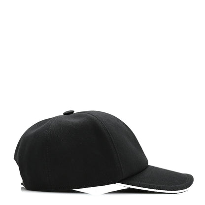 Chanel Cotton CC Cap Hat Black White 6 of 9