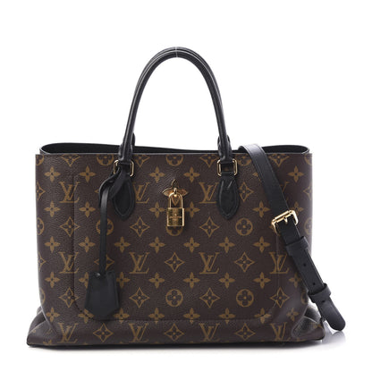 Louis Vuitton Monogram Flower Tote Black 1 of 10