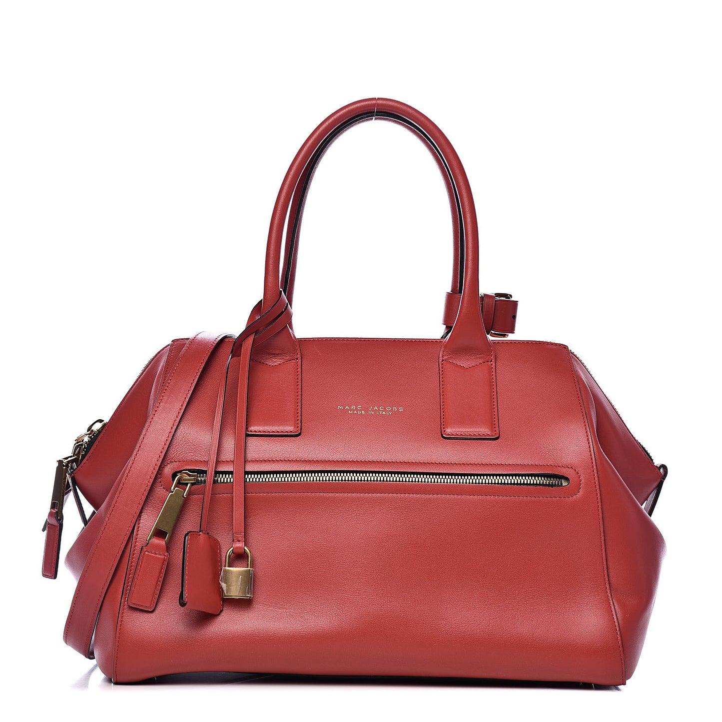 Textured Calfskin Medium Incognito Satchel Lobster