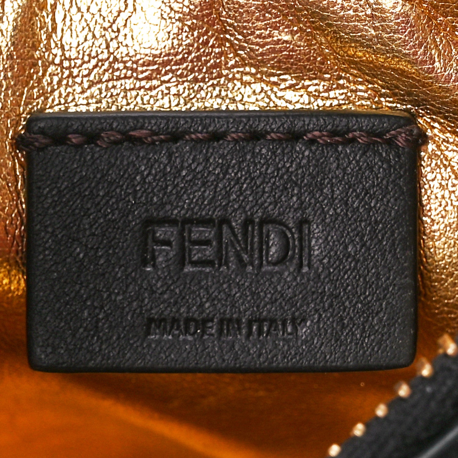 Fendi Vitello Grace Matte Nano Fendigraphy Hobo Charm Black 6 of 12