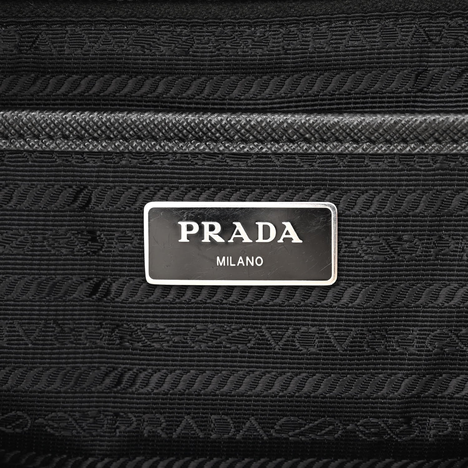 Prada Tessuto Nylon Saffiano Medium Backpack Black 5 of 11