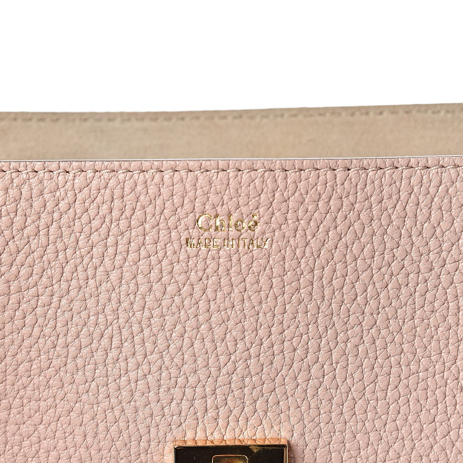 Chloe Grained Lambskin Drew Shoulder Bag Cement Pink 6 of 9