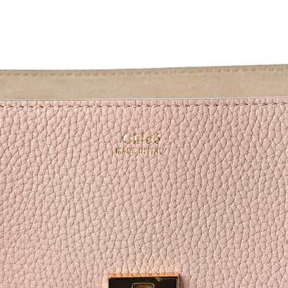 Chloe Grained Lambskin Drew Shoulder Bag Cement Pink 6 of 9