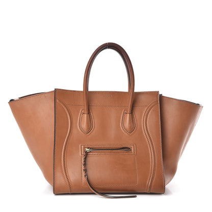 Celine Natural Calfskin Medium Phantom Luggage Tan 1 of 16