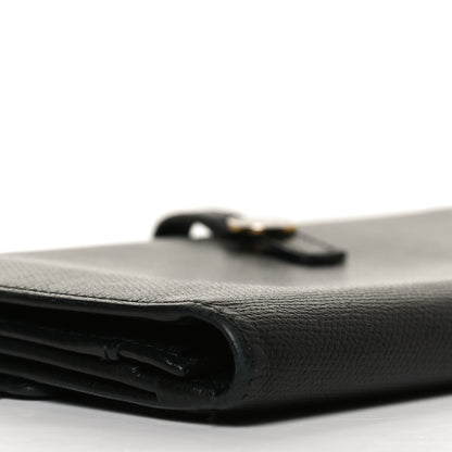 Chanel Grained Calfskin CC Button Long Wallet Black 8 of 14