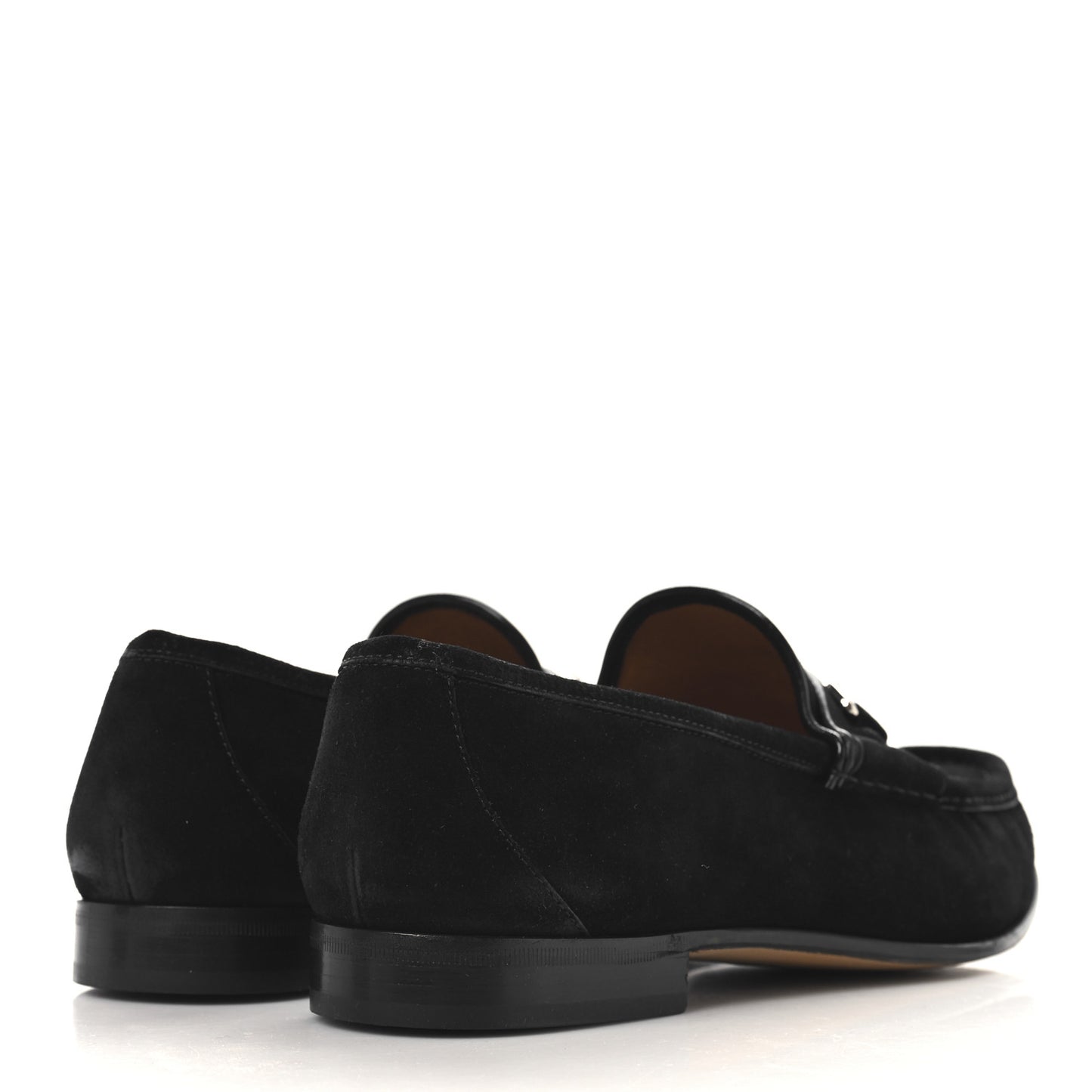 Suede Mens 1953 Horsebit Loafers 9 Black