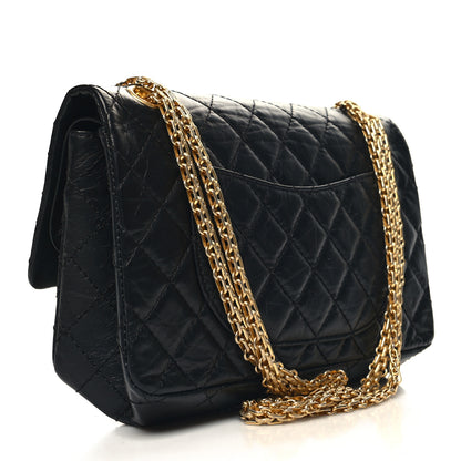 Chanel Aged Calfskin Lucky Charms 2.55 Reissue 225 Flap Black 3 of 10
