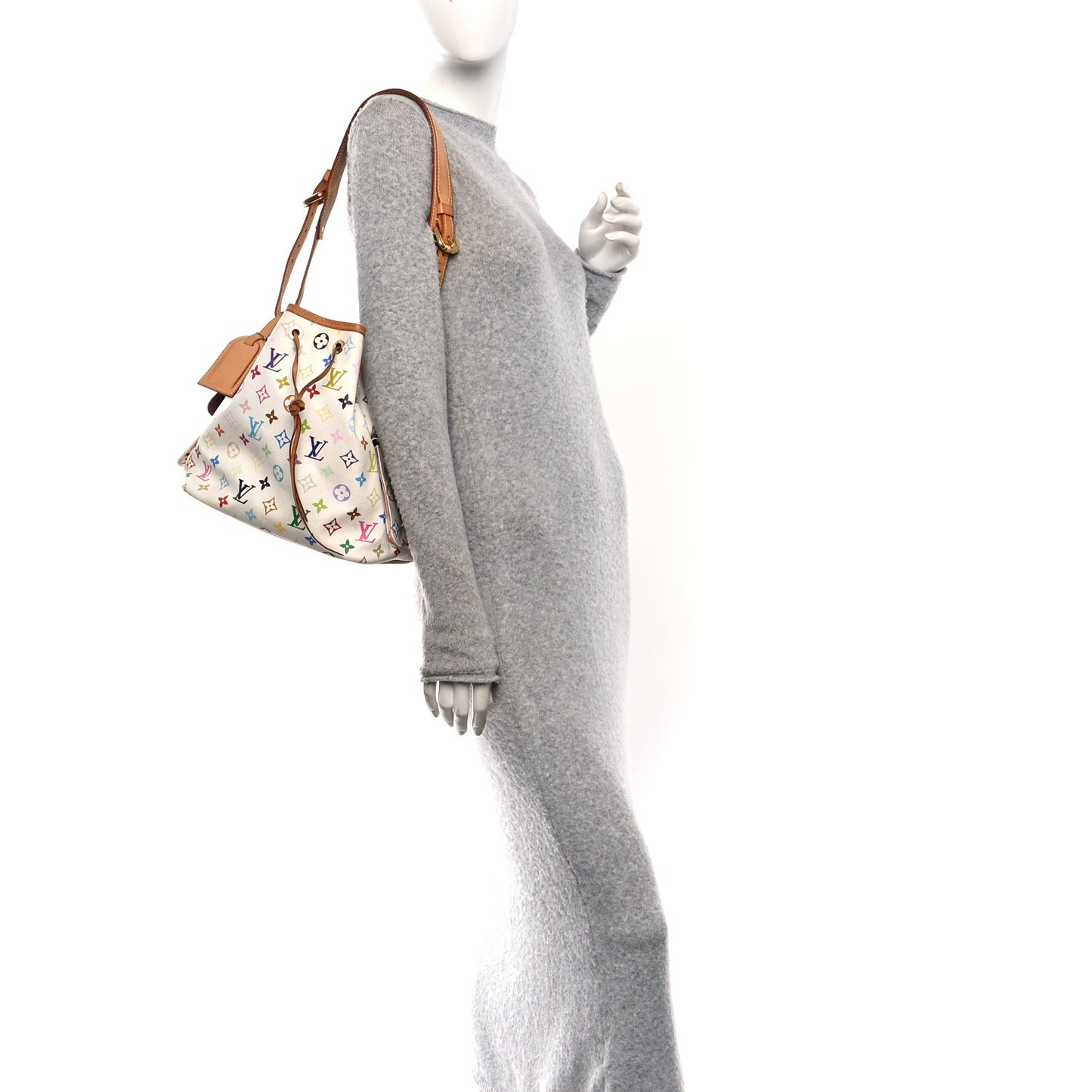 Monogram Multicolor Petit Noe White