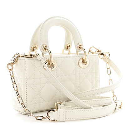 Christian Dior Lambskin Cannage Micro Lady D-Joy Latte 3 of 10