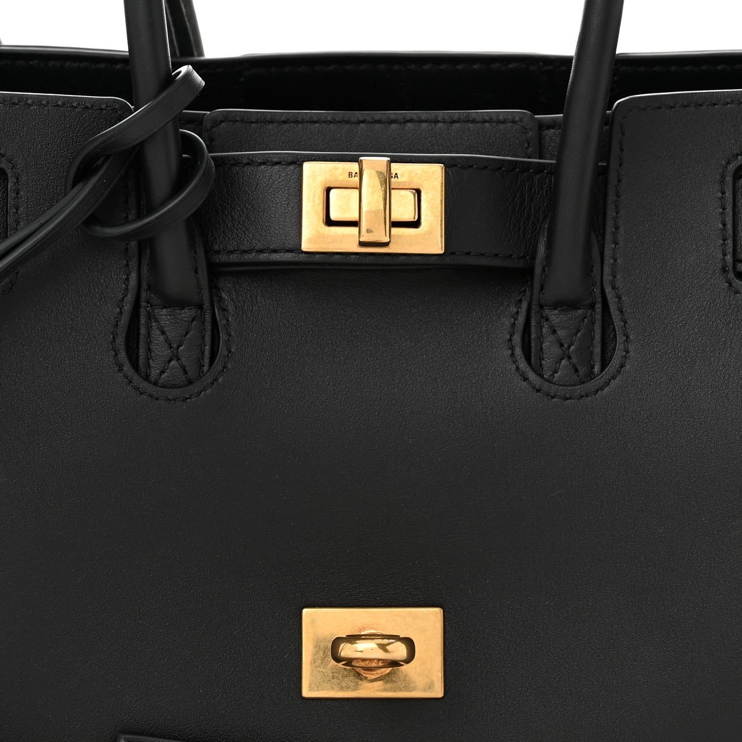 Smooth Calfskin Mini Bel Air Carry All Bag Black