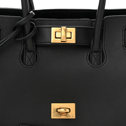 Balenciaga Smooth Calfskin Mini Bel Air Carry All Bag Black 7 of 9