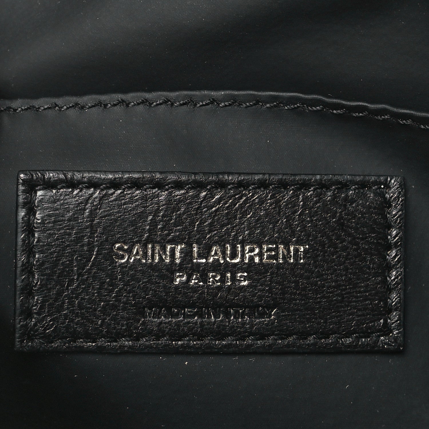 Saint Laurent Lambskin Y Quilted Monogram Loulou Cosmetic Case Black 7 of 11
