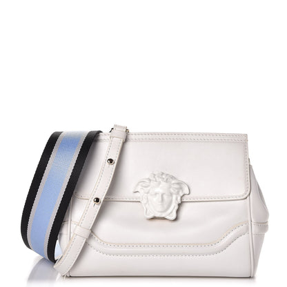 Versace Calfskin Palazzo Empire Crossbody Bag White 1 of 23