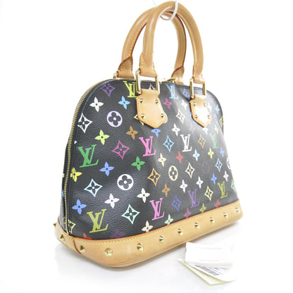 Louis Vuitton Monogram Multicolor Alma Black 2 of 8