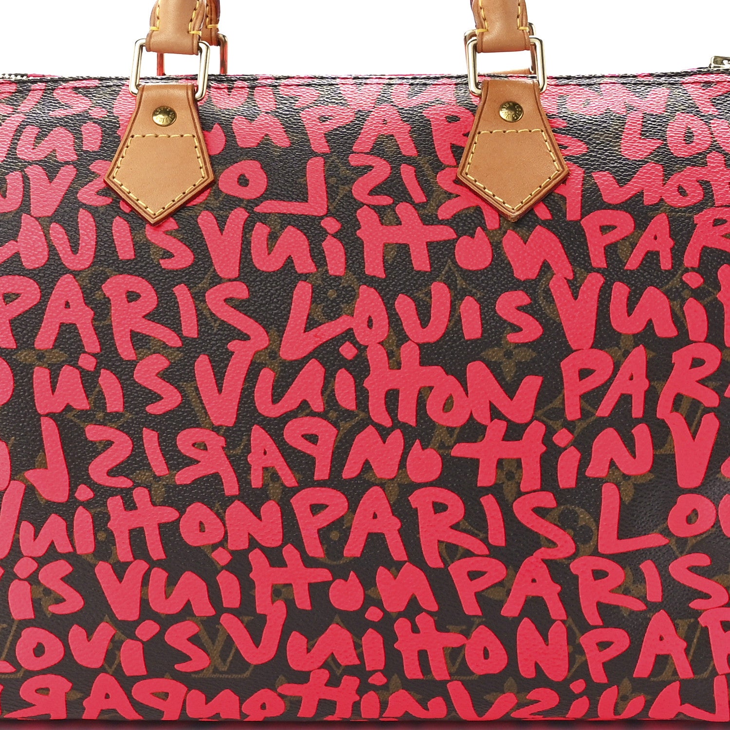 Louis Vuitton Monogram Graffiti Speedy 30 Fuchsia 8 of 11