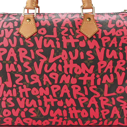 Louis Vuitton Monogram Graffiti Speedy 30 Fuchsia 8 of 11