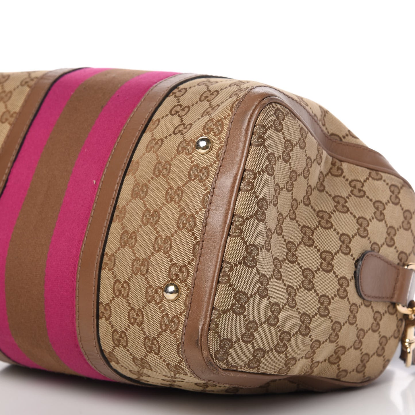 Monogram Vintage Web Medium Boston Maple Brown