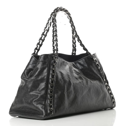 Chanel Glazed Caviar East West Modern Chain Tote Black 3 of 10