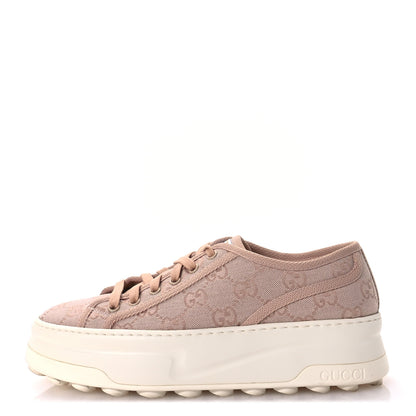 Gucci GG Monogram Womens 1977 Tennis Platform 52mm Sneakers 39 Skin Rose 1 of 8