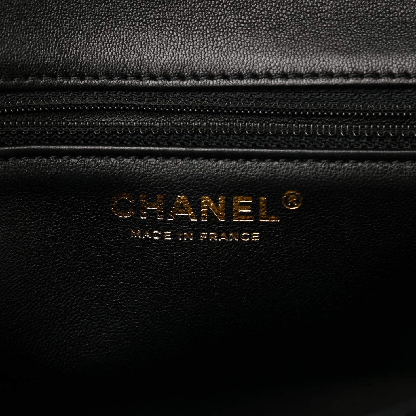 Tweed Quilted Mini Crystal CC Square Flap Black
