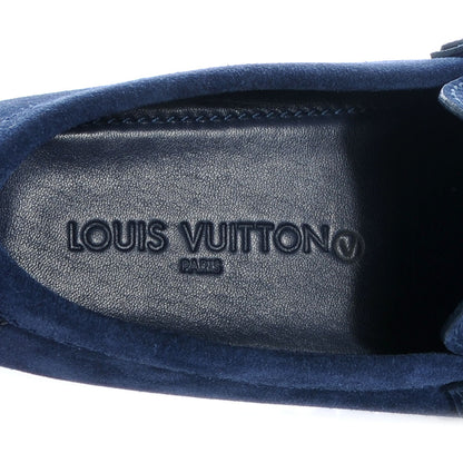 Louis Vuitton Suede Hockenheim Moccasins Blue Jean 7 5 of 7