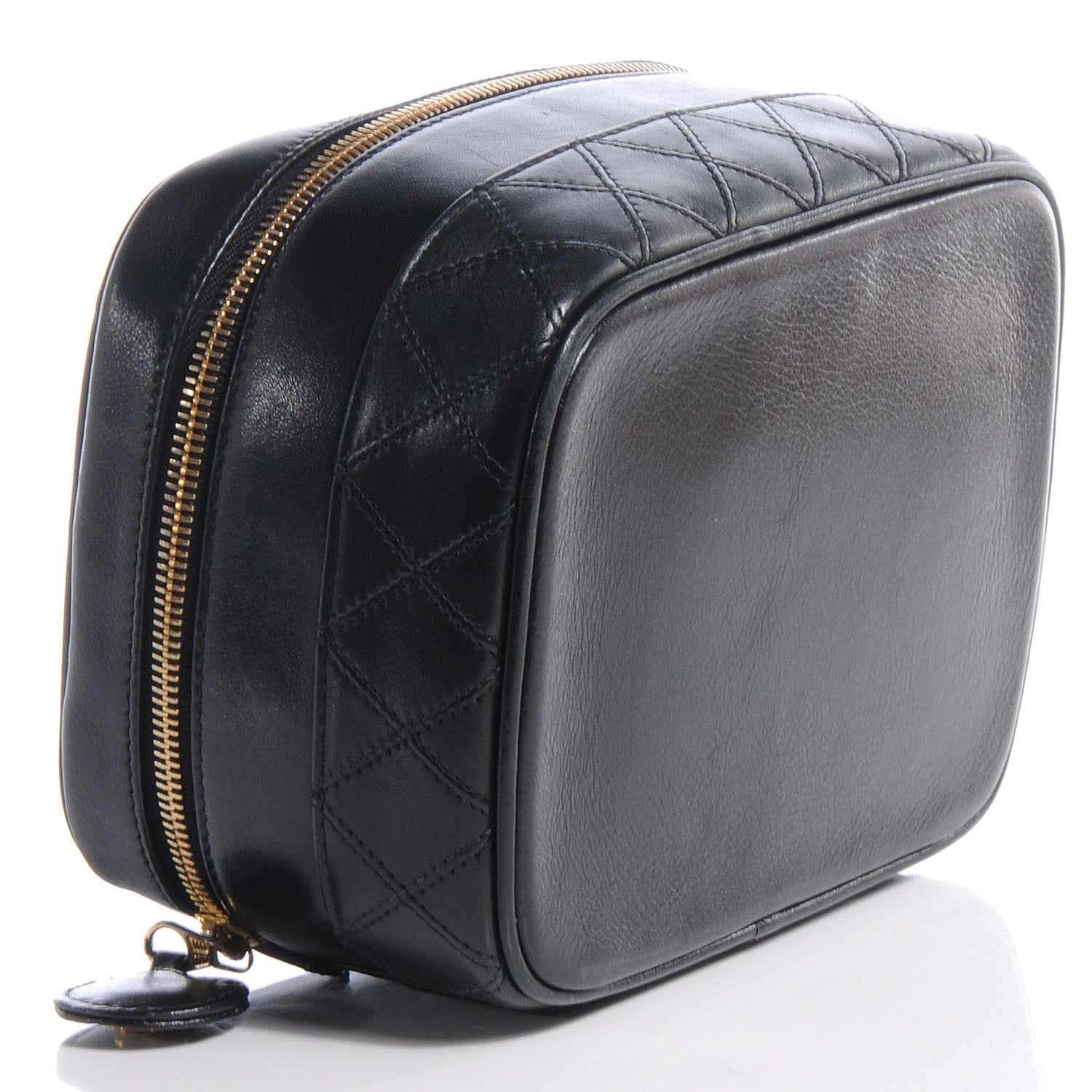 Chanel Lambskin Vanity Cosmetic Bag Black 4 of 9