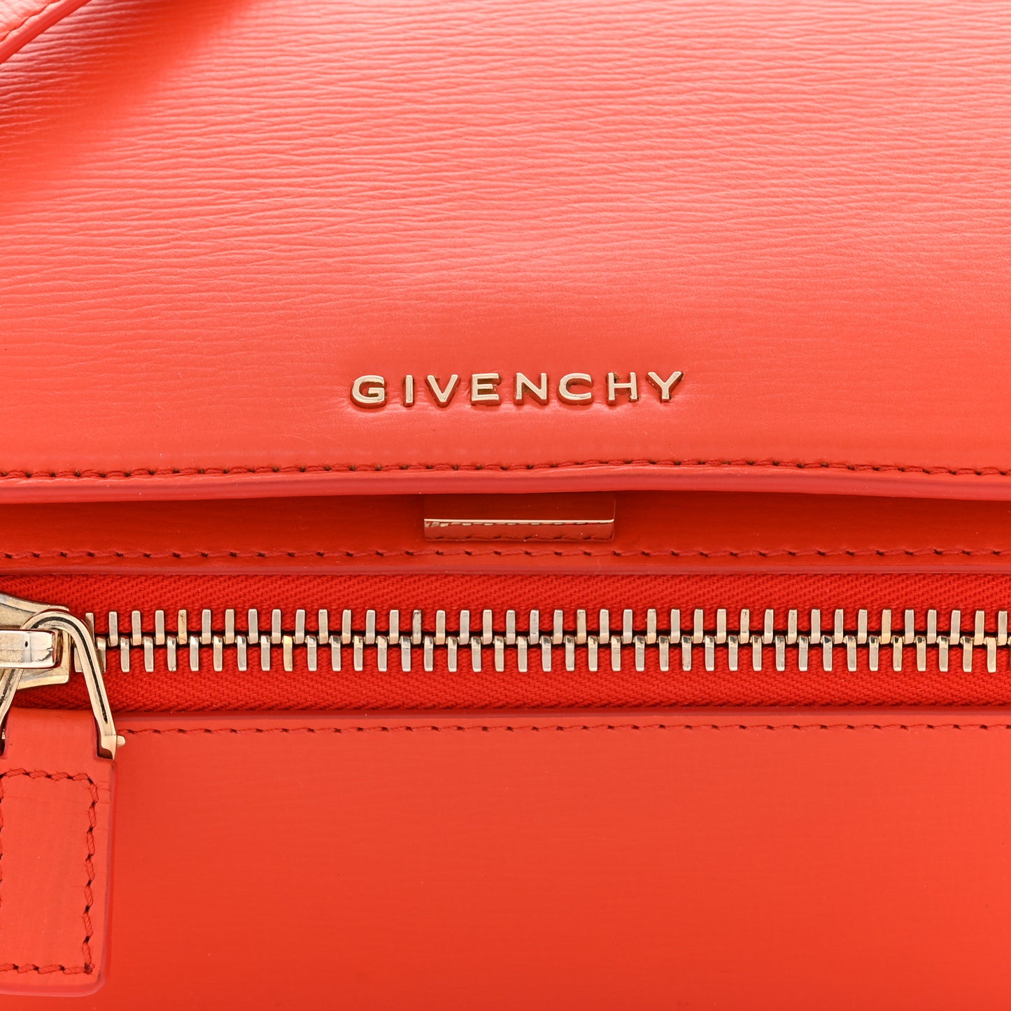 Textured Calfskin Mini Pandora Box Crossbody Bag Orange
