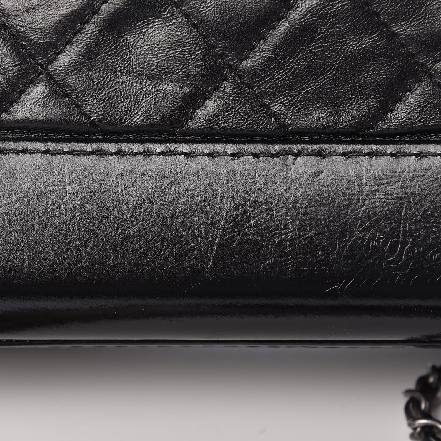 Chanel Aged Calfskin Quilted Small Gabrielle Hobo Black 13 of 14