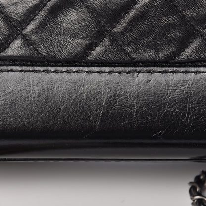 Chanel Aged Calfskin Quilted Small Gabrielle Hobo Black 13 of 14