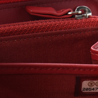 Chanel Patent Quilted Boy Zip Around Wallet Red 10 of 10