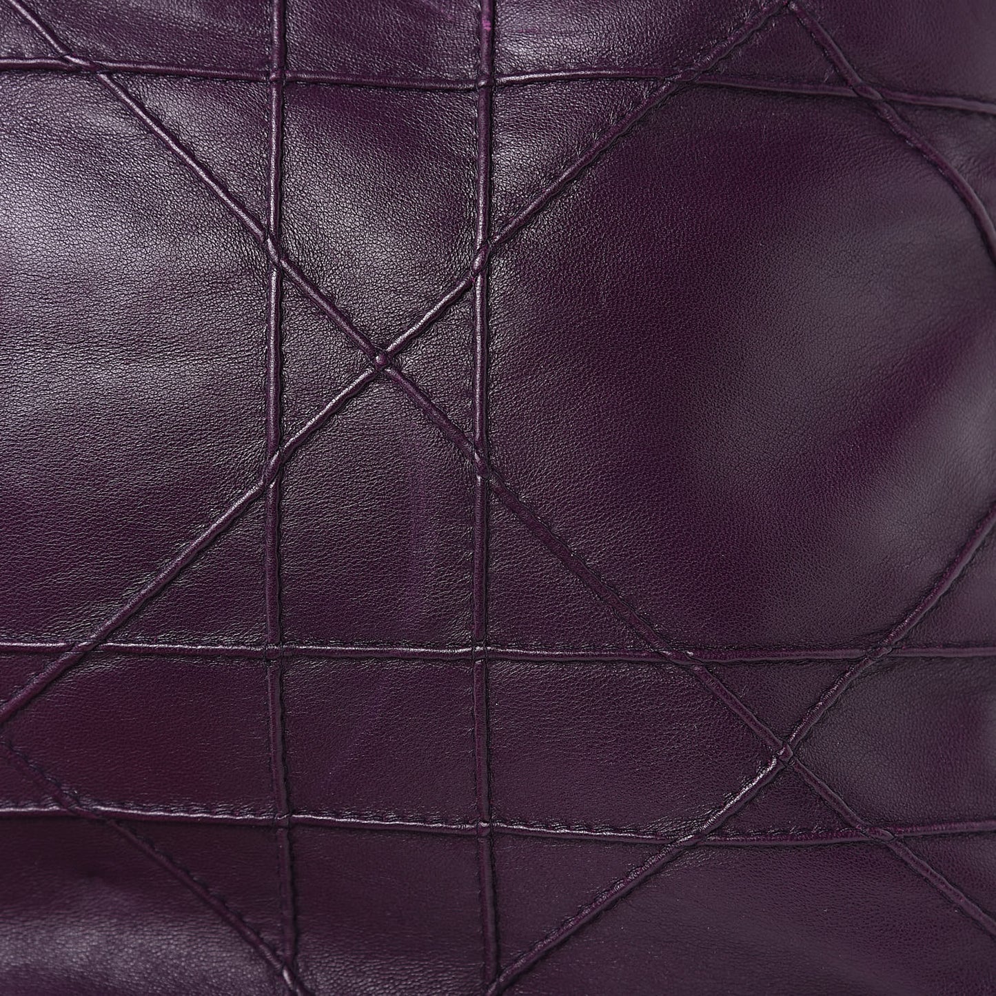 Lambskin Cannage Medium Granville Tote Purple