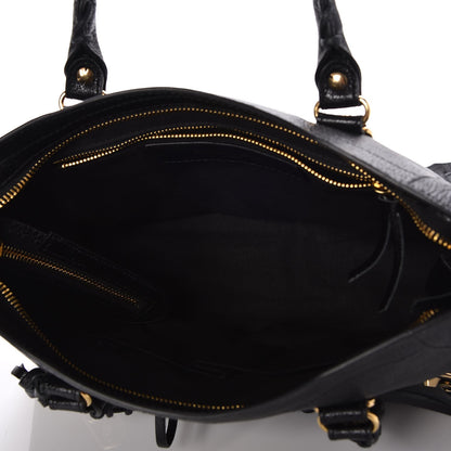 Balenciaga Chevre Gold Metallic Edge Hardware S City Black 5 of 8