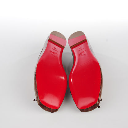 Christian Louboutin Eel Rosella Flats 39 Havane 5 of 8