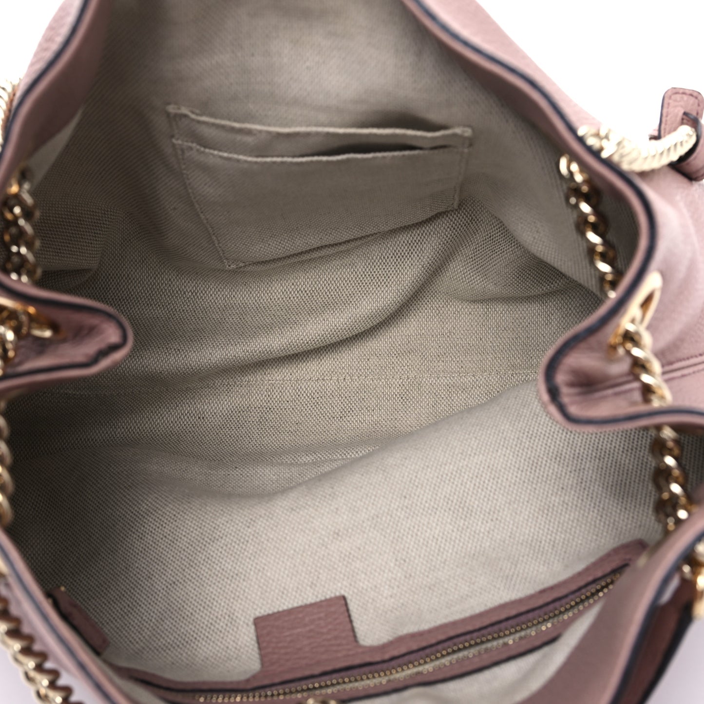 Pebbled Calfskin Medium Soho Chain Shoulder Bag Dark Cipria
