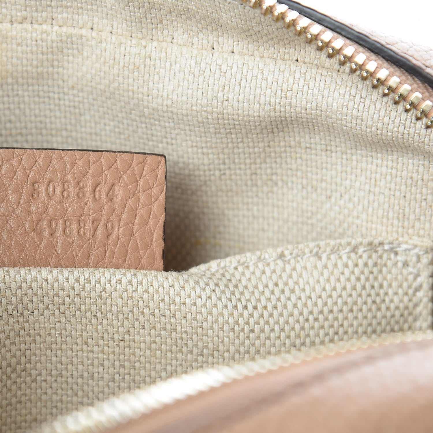 Gucci Pebbled Calfskin Small Soho Disco Bag Rose Beige 7 of 9