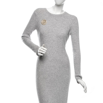 Chanel Quilted CC Brooch Pin Gold 2 of 4