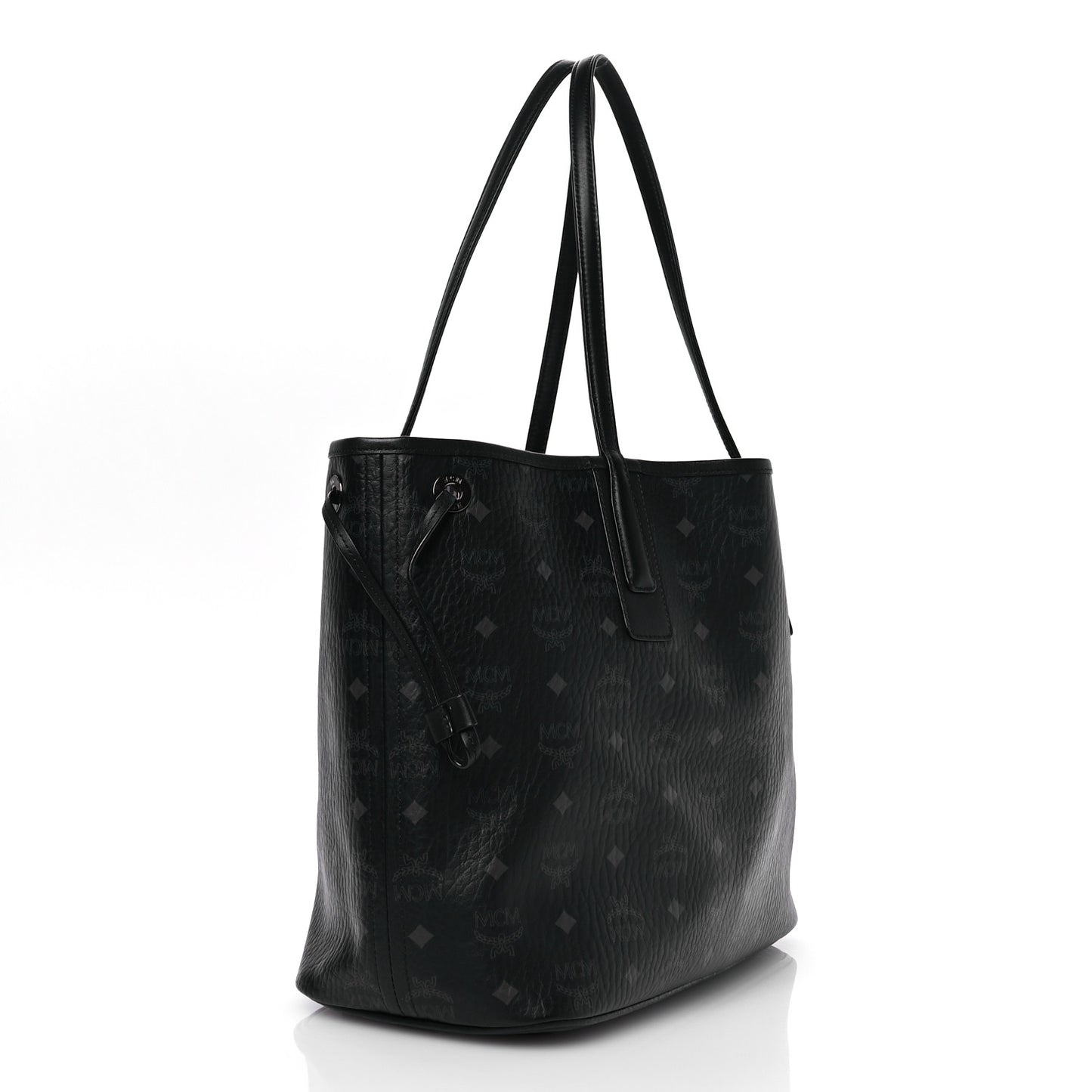 Visetos Medium Liz Reversible Shopper Tote Black