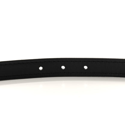 Hermes Epsom Swift Gourmette Equestre 13mm Belt 85 Etoupe Black 4 of 6