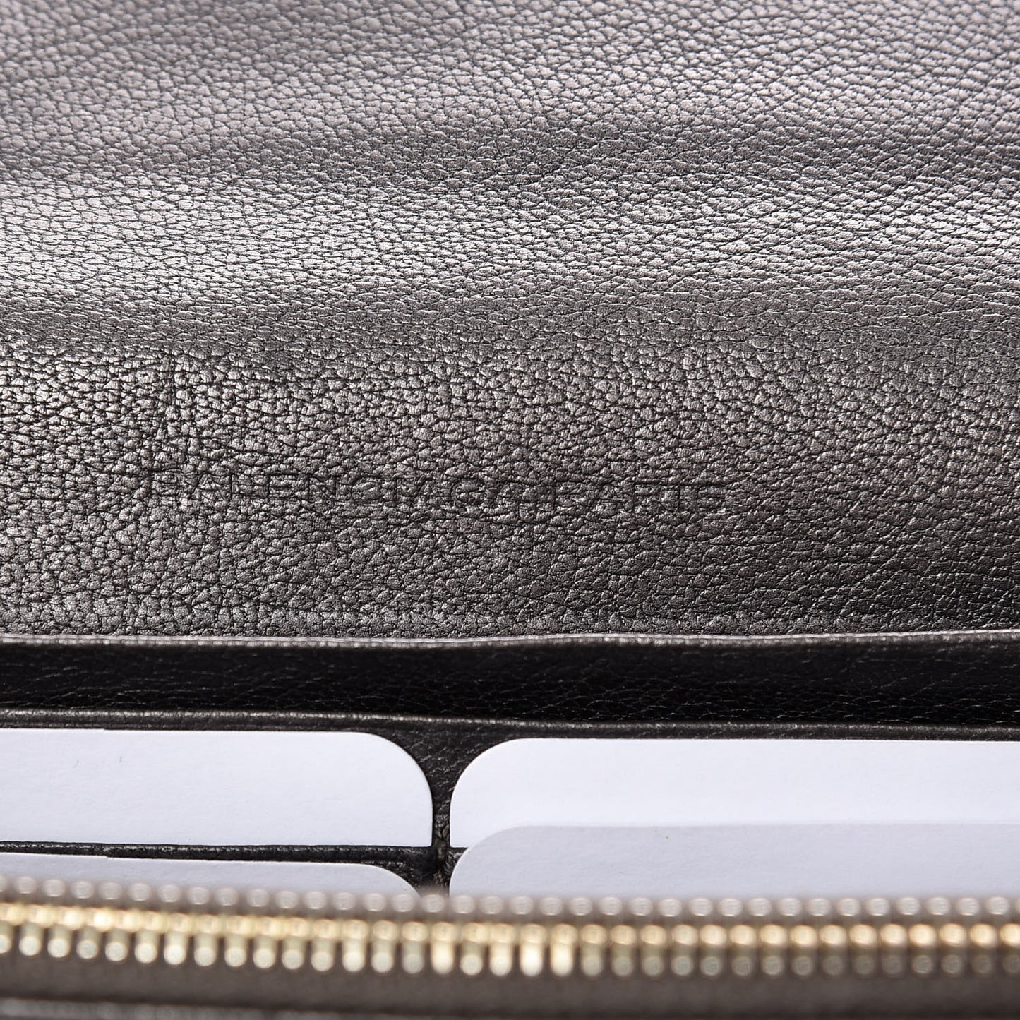 Agneau Classic Gold Hardware Money Wallet Bronze