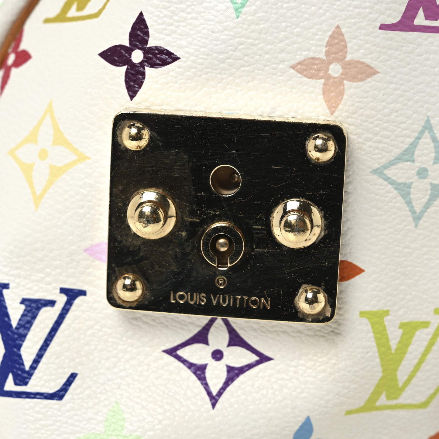 Monogram Multicolor Speedy 30 White